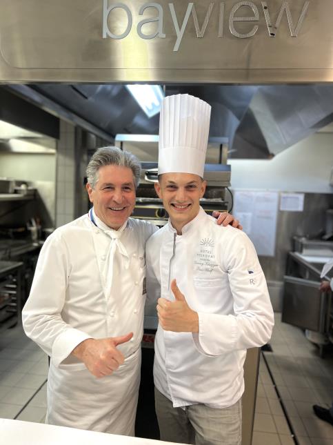 Michel Roth et Danny Khezzar au Bayview à Genève.