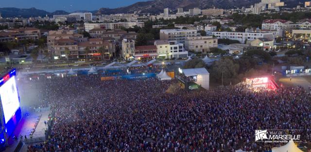750.000 personnes ont fréquenté la fan zone de Marseille.