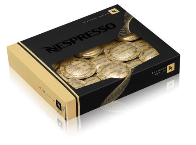 La gamme professionnelle de Nespresso compte désormais deux cafés naturellement aromatisés : Vanilla (en photo) et Caramel.