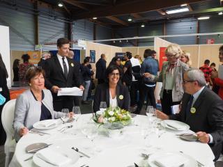 De g à d : Elisabeth Browaeys, directrice générale du Fafih, Souphyane Hamitouche, Muriel El Khomri...