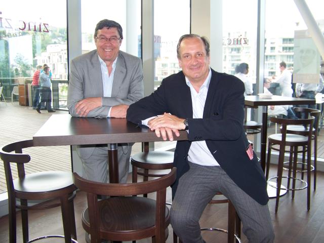 Philippe Florentin (premier plan) et Bruno Metzle sont les gérants-associés du groupe de restauration FLIC (Food leasure investment company).