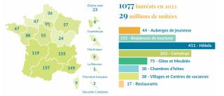 La répartition des lauréats Clé Verte sur le territoire.