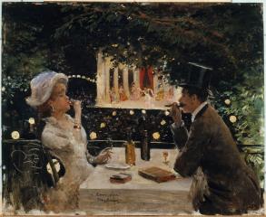 Diner aux ambassadeurs. Jean Beraud.