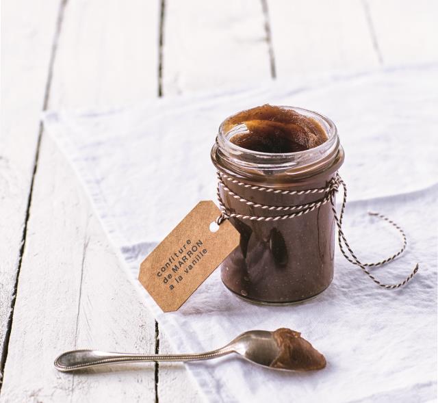 Confiture de marrons à la vanille.