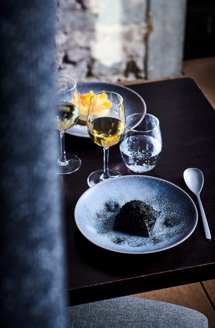 Terril, un plat servi au Galibot, le restaurant de l'hôtel Louvre-Lens.