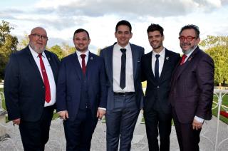 Jean-Pascal Paubert (directeur du concours), Bastien Debono, Clément Sommier, Quentin Vauléon et...