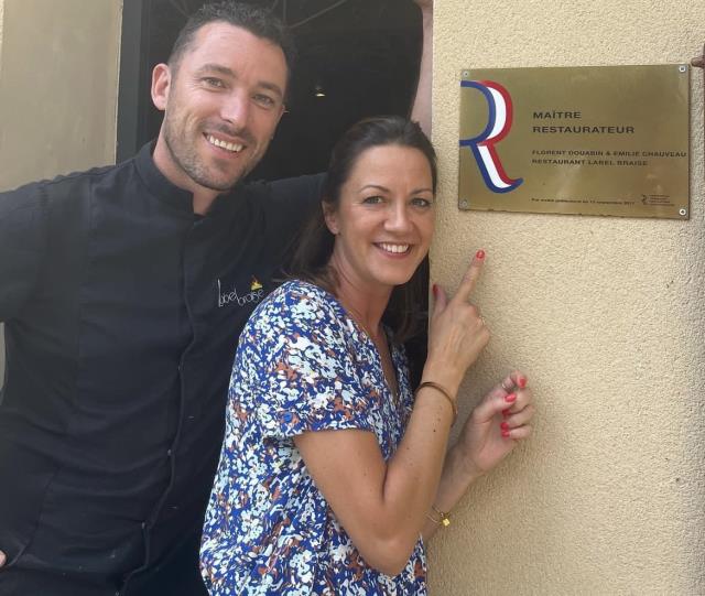 Emilie et Florent Douabin, Maîtres Restaurateurs et propriétaires de leur établissement Label Braise.