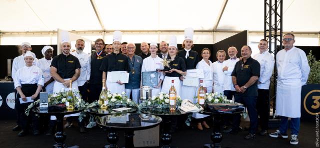 Remise des prix du Concours Roger Vergé du jeune chef à Mougins.