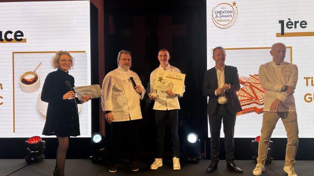 Titouan Guriec, commis à La Grand'Vigne (Sources de Caudalie), remporte le concours pâtisserie