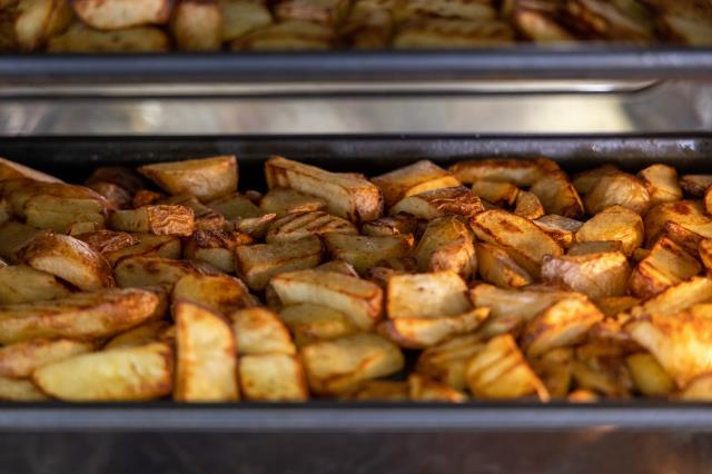 Les pommes de terre déjà rôties et assaisonnées de Bonduelle Food Service (en format surgelé)