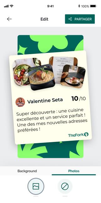 Cette innovation permet aux restaurateurs de partager leurs meilleurs avis facilement pour les publier directement sur leurs réseaux sociaux.