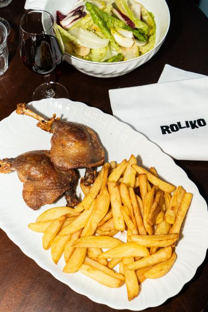 Le canard frites de chez Roliko.