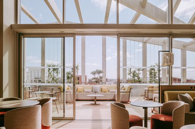 Le rooftop du Sangha Hotel Toulouse. 