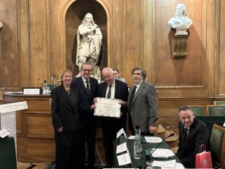 Mary Hyman, Laurent Gardinier, Président de Relais & Châteaux, Jean-Robert Pitte, Président de la...