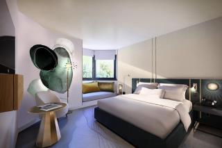 Chambre du futur Hyatt Centric de Reims. 