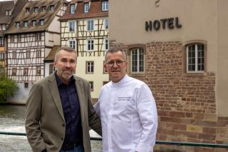 Serge Schaal et Nicolas Stamm-Corby au Régent Petite France à Strasbourg.