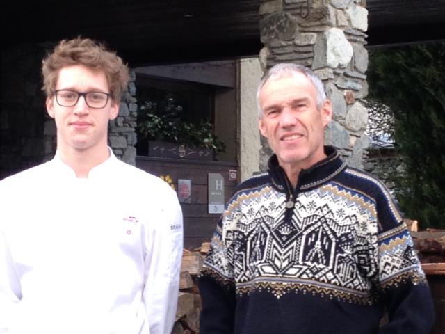 Le chef Brieuc Munari et Denis Carrier, propriétaire,  comptent bien maintenir l'étoile