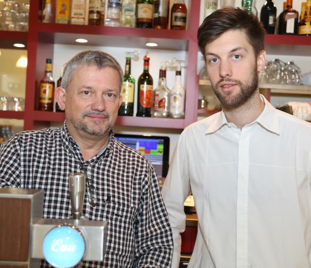 Albert et Adrien Béssière, perusadés que le nouveau Glacier permettra de développer l'activité