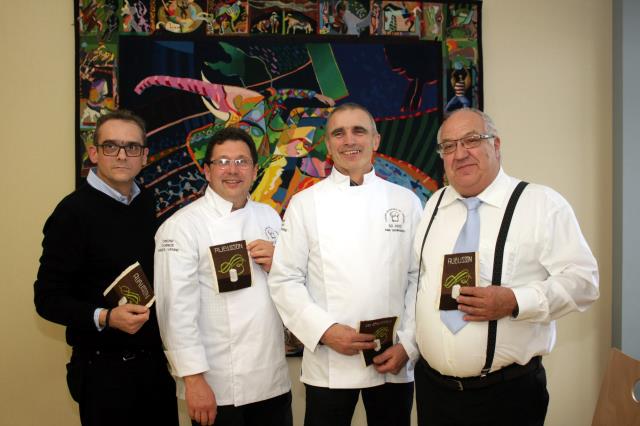 Jean-Pierre Scheidauer (à gauche) en compagnie de ses trois prédecesseurs (de gauche à droite : Pierre Rullière, Alain Gourgues et Michel Roux.