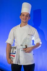 Victor Gibernon, gagnant du 13e challenge foie gras des jeunes créateurs culinaires 2017.