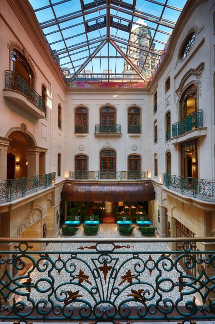 l'atrium du Gewandhaus à Dresde