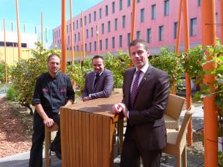 Equipe de choc à la tête du Radisson Blu Blagnac, de gauche à droite: Denis Chaignier, Alexandre...