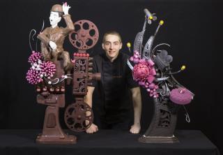 David Colle, 1er prix du Concours pièces artistiques avec bonbons de chocolat.