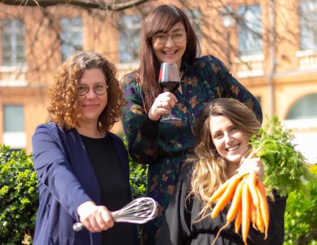 De g. à d. : Estelle Elias, Elodie Pages et Sophie Franco.