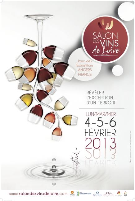 Affiche de l'édition 2013 du Salon des vins de Loire, qui réunit quelque 500 exposants à Angers (49).