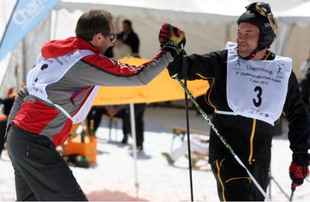 Christophe Aribert et Emmanuel Renaut, lors du challenge 2012.