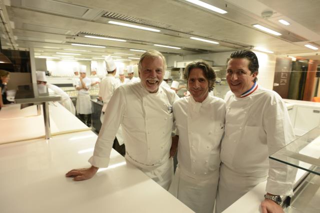 Trois chefs des Grandes Tables du Monde ont signé le dîner de gala organisé au Mucem, Jean-André Charial, Gérald Passédat et Christophe Bacquié.