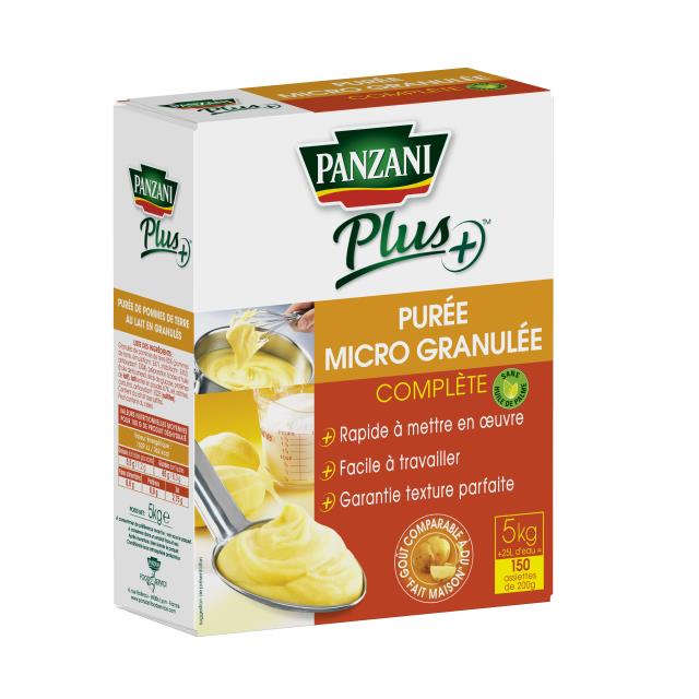 Purée micro-granulée Panzani sans huile de palme .