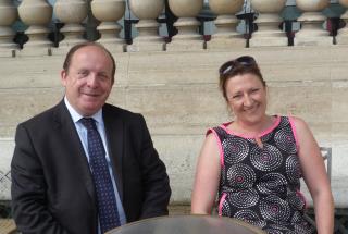 Thierry Amirault, président de la Fédération internationale des Logis (FIL), et Krystel Blondeau,...