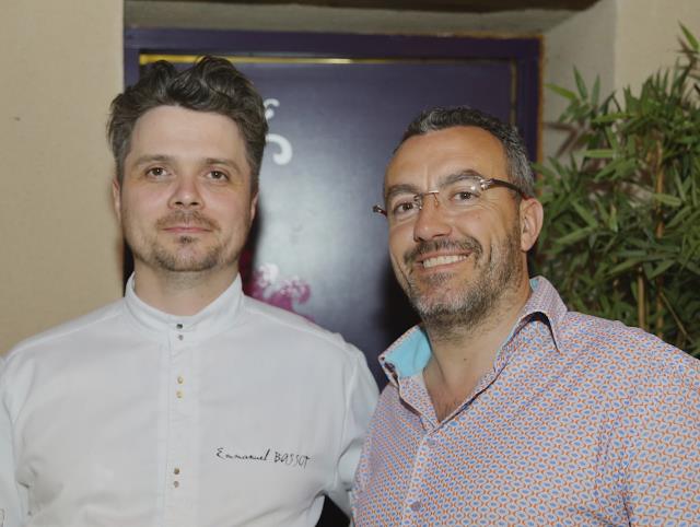 A nouveau réunis, Emmanuel Bassot (à gauche) et Norbert Debord souhaitent imposer un nouvelle coloration gastronomique au Clos des Cèdres  Clos des Cèdres