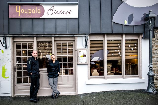 C'est avec Juliette sa femme, en pâtisserie, que Jean-Marie Baudic travaille désormais au Youpala Bistrot