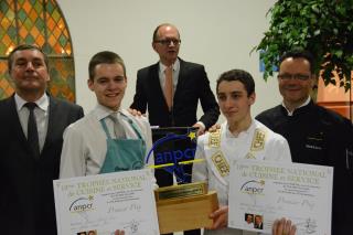 Les jeunes apprentis Kévin Sabarly et Nino Candia ont décroché le Trophée ANPCR 2014 du meilleur...