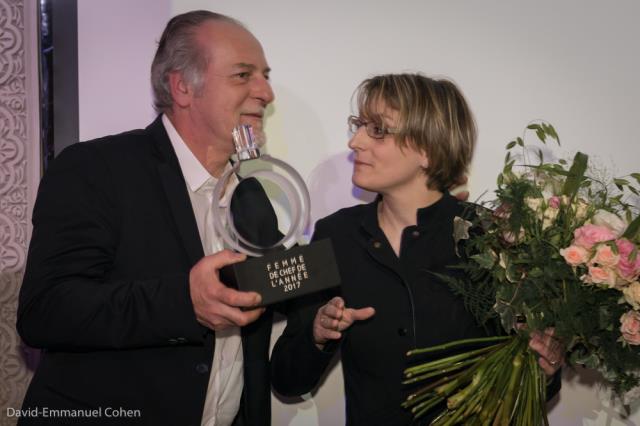 Céline Couillon,  lauréate du premier Prix Femme de chef - Véronique Abadie et Jean-Paul Abadie.