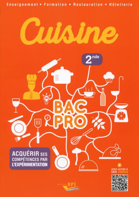 Bac pro seconde cuisine, livre élève