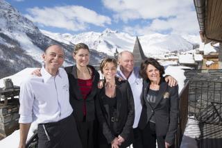 Maxime, Delphine, Sophie, René et Marie-Louise Meilleur.