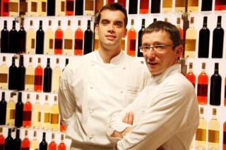 Les chefs Laurent André et Gabriel Grapin.