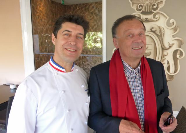 Yannick Franques, chef exécutif, et Jean-Claude Delion, propriétaire et gérant de La Réserve de Beaulieu.