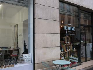 Ici même, nouveau cocnept galerie-cave à vins-restauration, rue de Charenton à Paris.