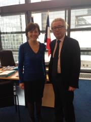 Carole Delga et Didier Chenet la semaine dernière à Bercy.