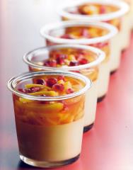 La crème d'amour, gelée ylang-ylang et mangue, une recette harmonisée du livre 'Les Meilleurs...