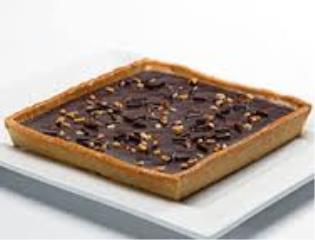 Tarte carré chocolatée cuite de Coup de Pates.