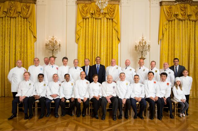 Le Club des Chefs des Chefs avec le président américain à Washington en 2013