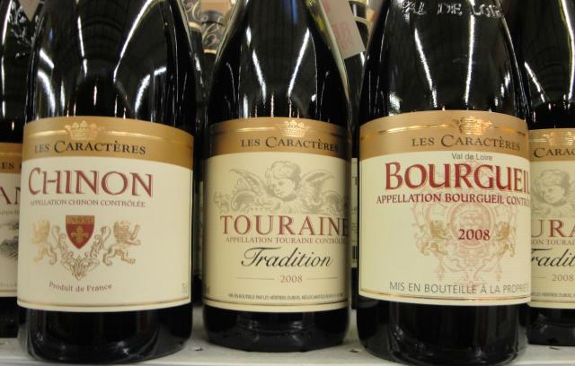 Des vins issus de 'breton' (cabernet franc).