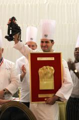 Toque d'Or cuisine 2013 , le gagnant Issam  Jafaari, Chef marocain