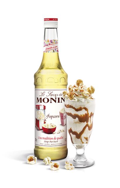 Le sirop Popcorn de Monin, pour des boissons surprenantes et innovantes.