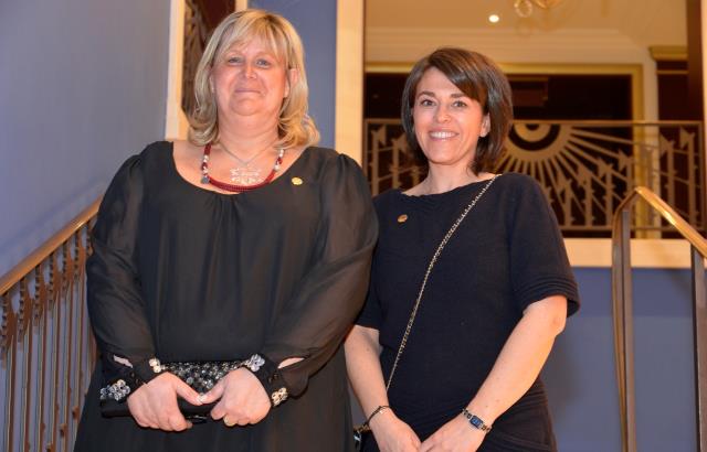 Corinne Veyssiere, présidente nationale de l'Association des gouvernantes générale de l'hôtellerie (AGGH) , et Myriam Jullien, présidente de l'antenne AGGH Côte d'azur-Principauté de Monaco.